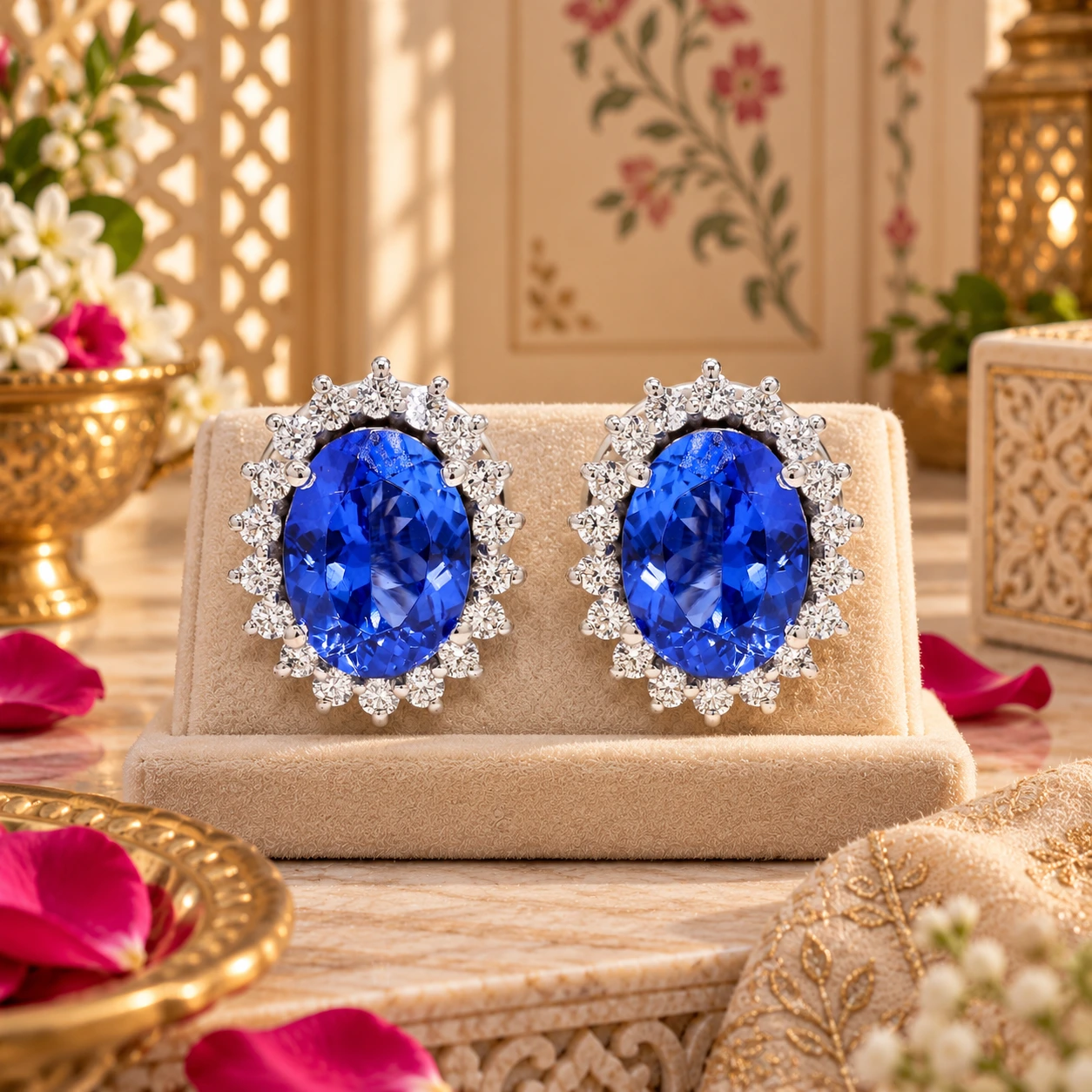 Sapphire Diamond Studs